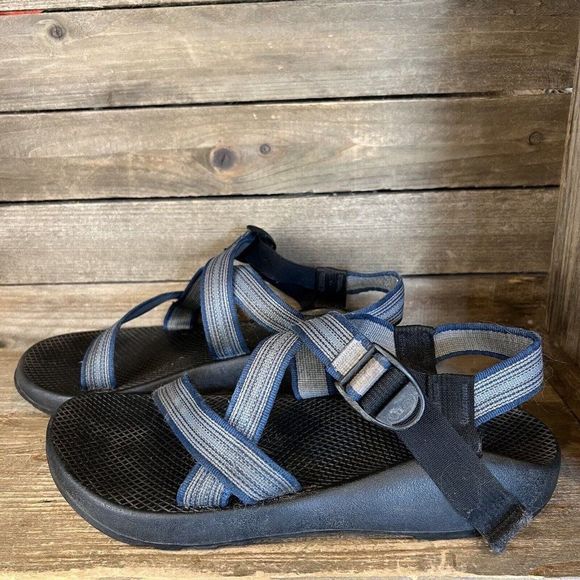 Mens Chaco Classic Outdoor Blue Walking Hiking Comfort Sandals Size 12 M‎ GUC main image 7